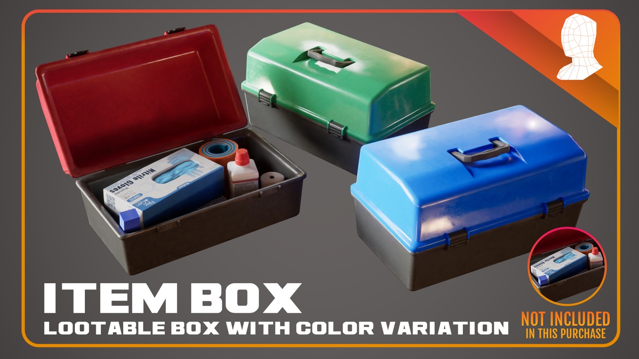 File multimediali per l'articolo Item Box: Lootable - PBR Game ready: 1