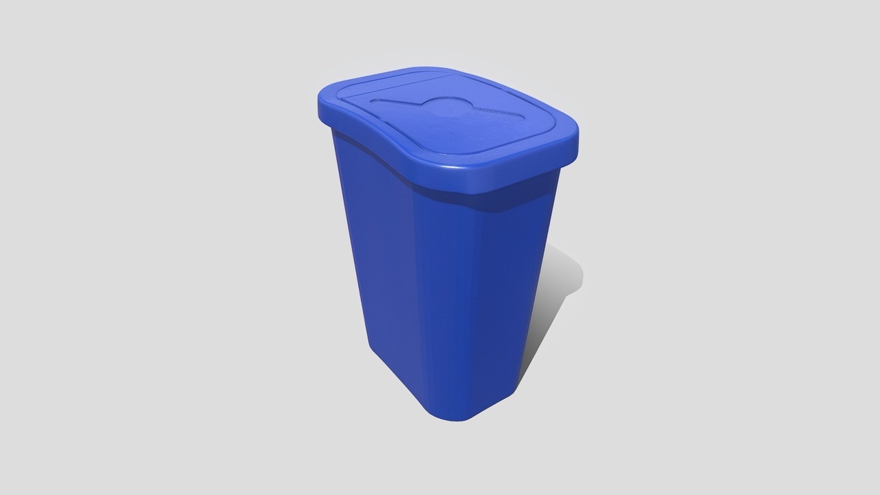 Media 1 for listing Free High Poly Blue Small Plastic Bin