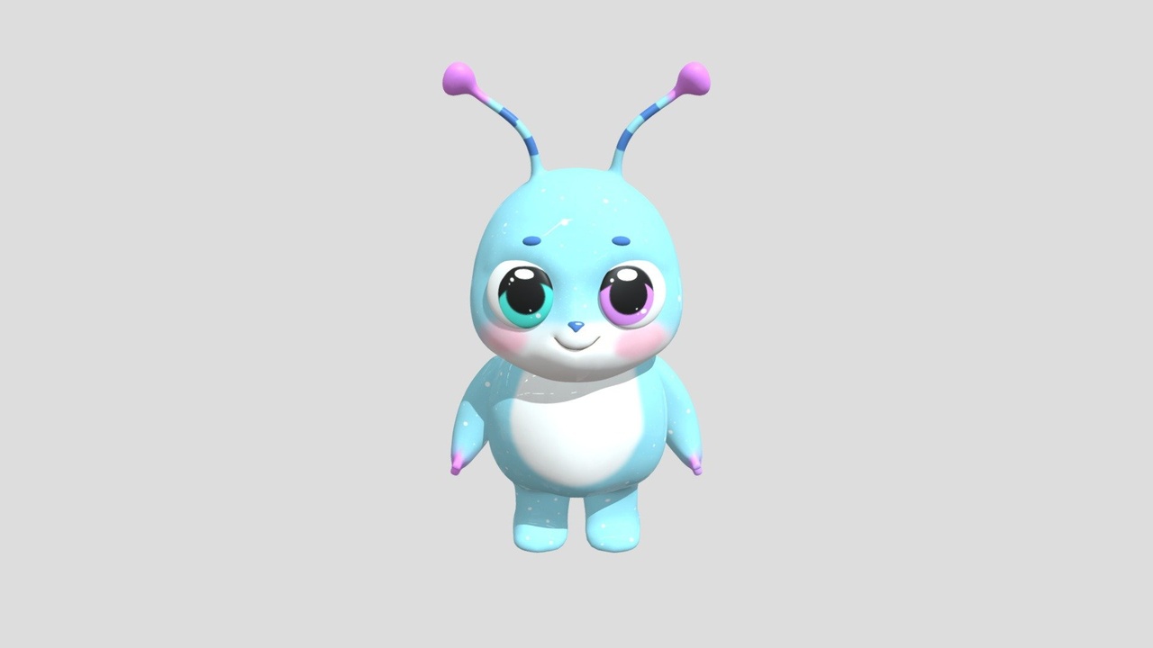 Media 1 for listing Cute Alien Pet | Stylized 3D Character