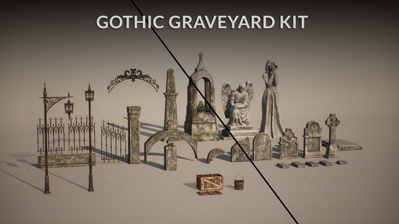 Media 1 for listing UCreate - Gothic Graveyard Kit