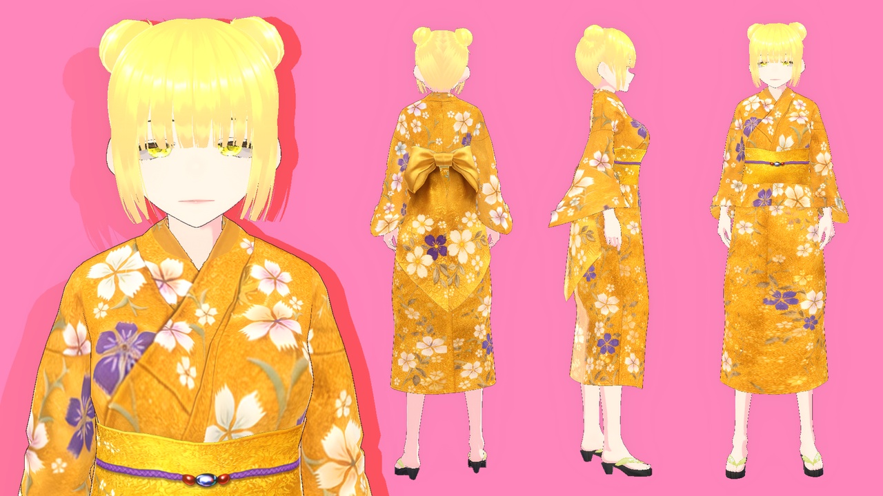 Media 1 for listing Kimono Anime Girl Izaki