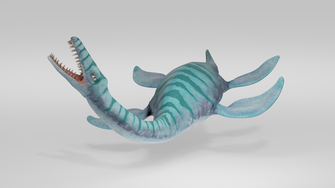 Media 1 for listing Stylized Prehistoric Plesiosaurus Dinosaur