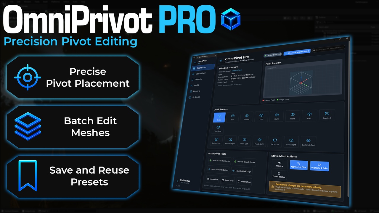 Media 1 for listing OmniPivot Pro - Professional pivot placement