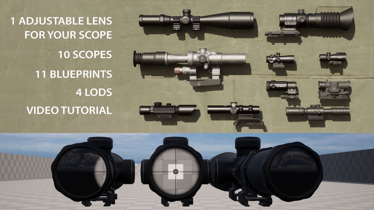Media 1 for listing Realistic Advanced Scopes Pack