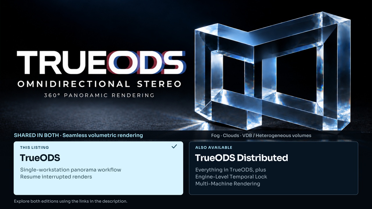 Media 1 for listing TrueODS — 360 Stereo Rendering