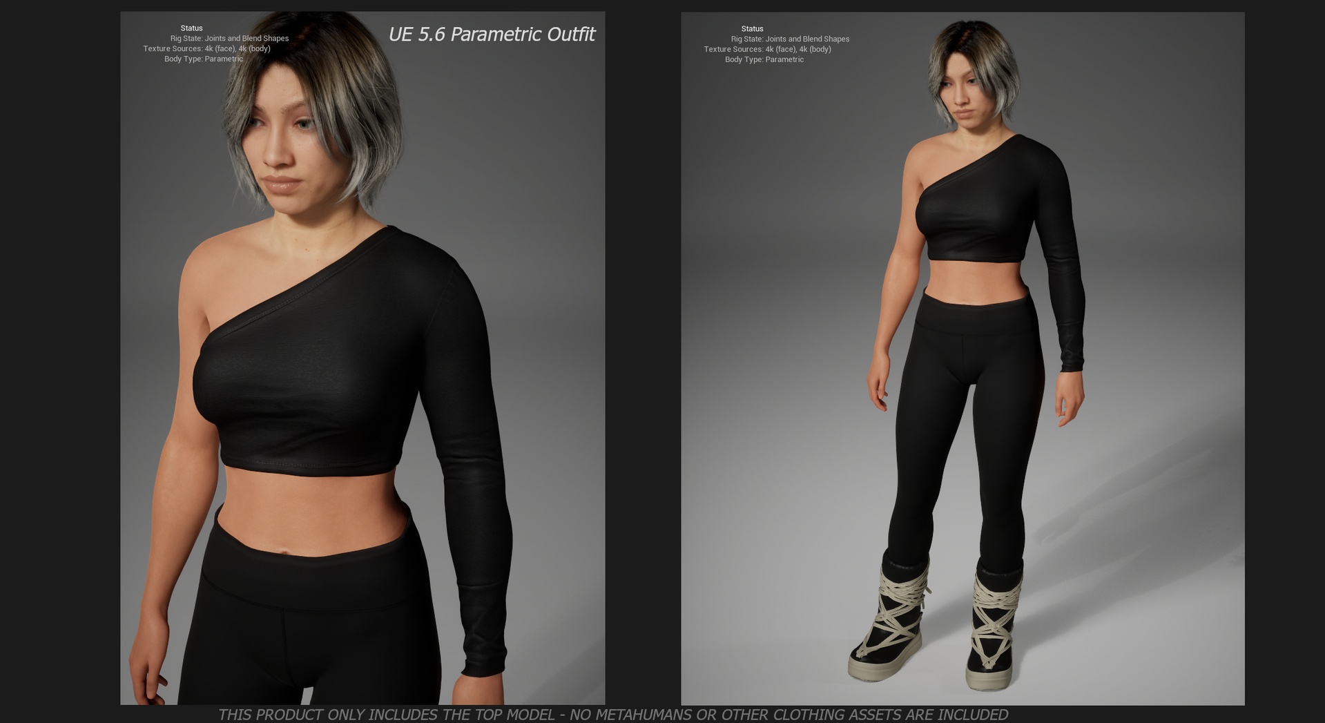 Media 1 for listing Darkwear - Asymmetric Tee - Fits all MH bodies