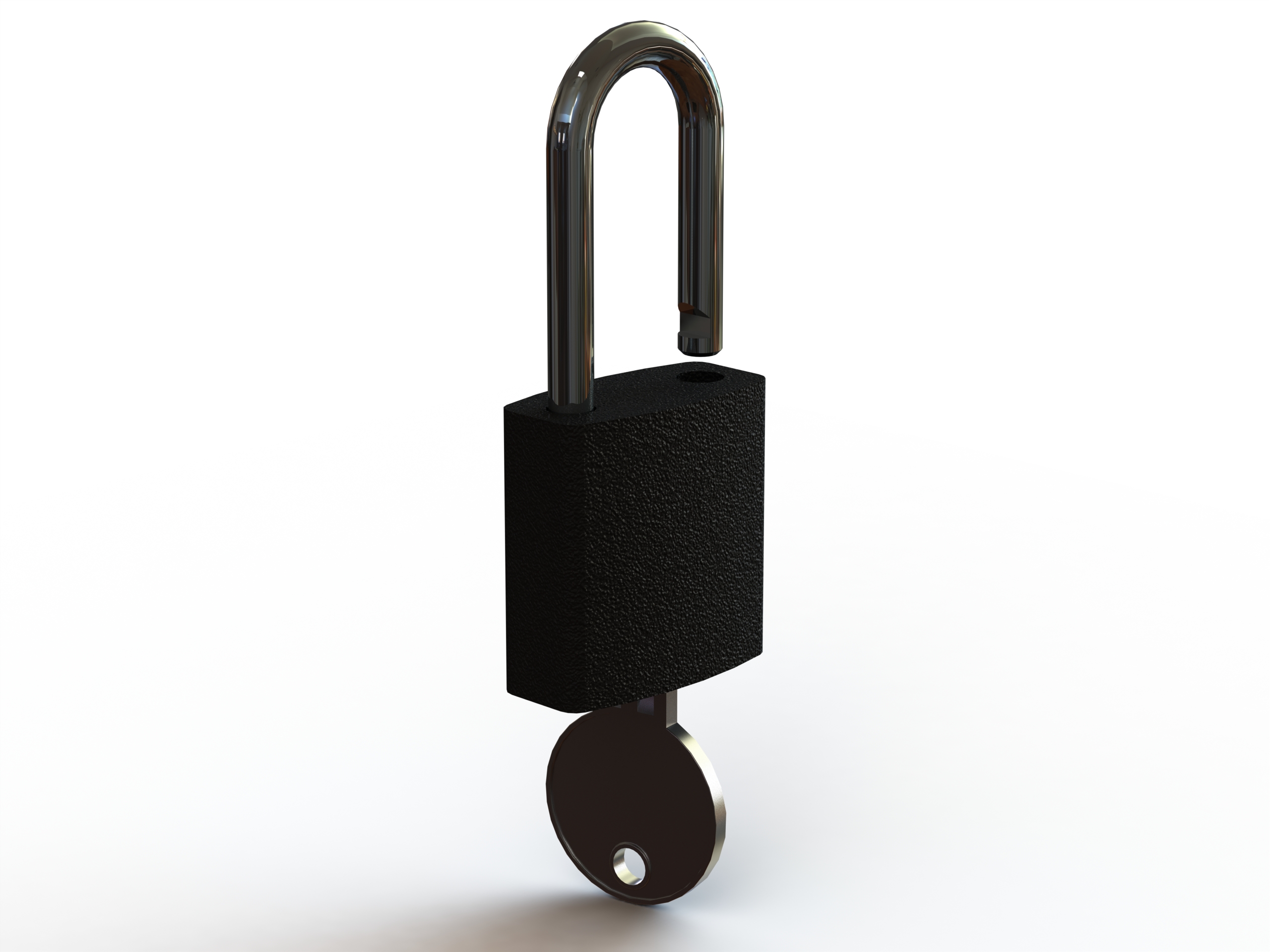 Solid Black Essential Padlock | Fab