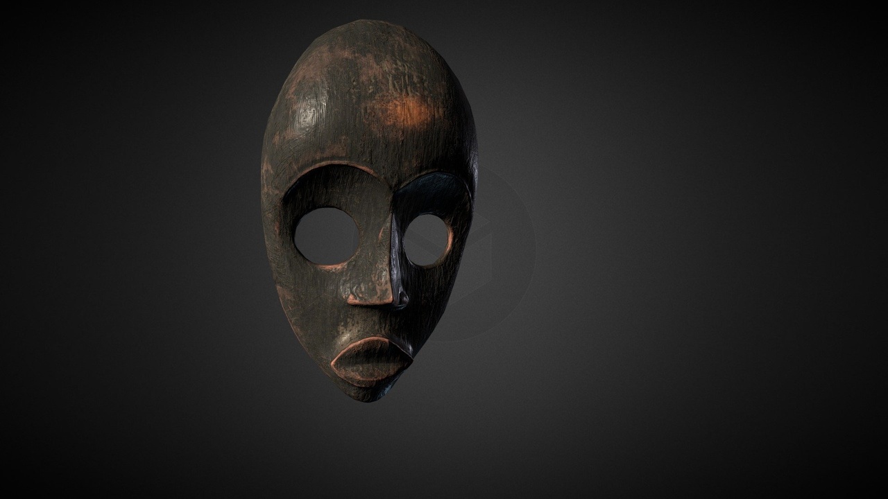 Media 1 for listing African Tribal Mask model 03