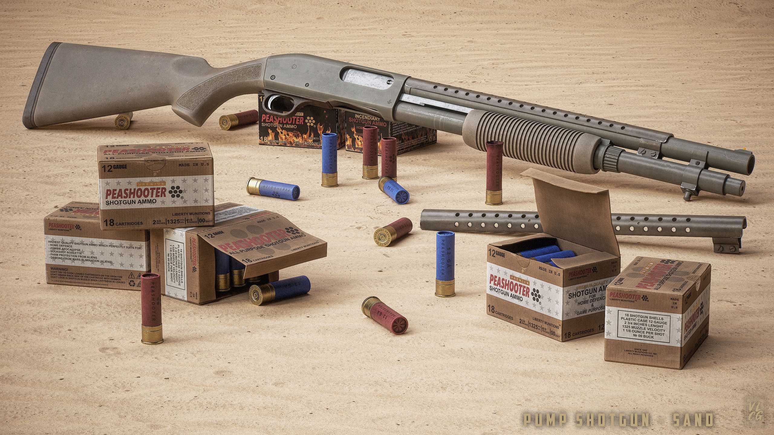 Media 1 for listing VLCG - Pump Shotgun Sand Skin