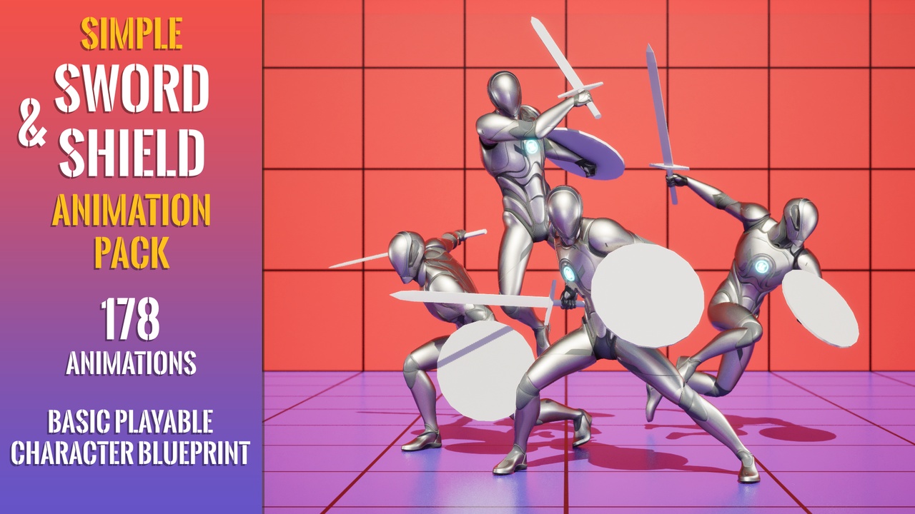 Media 1 for listing Simple Sword and Shield Animation Pack
