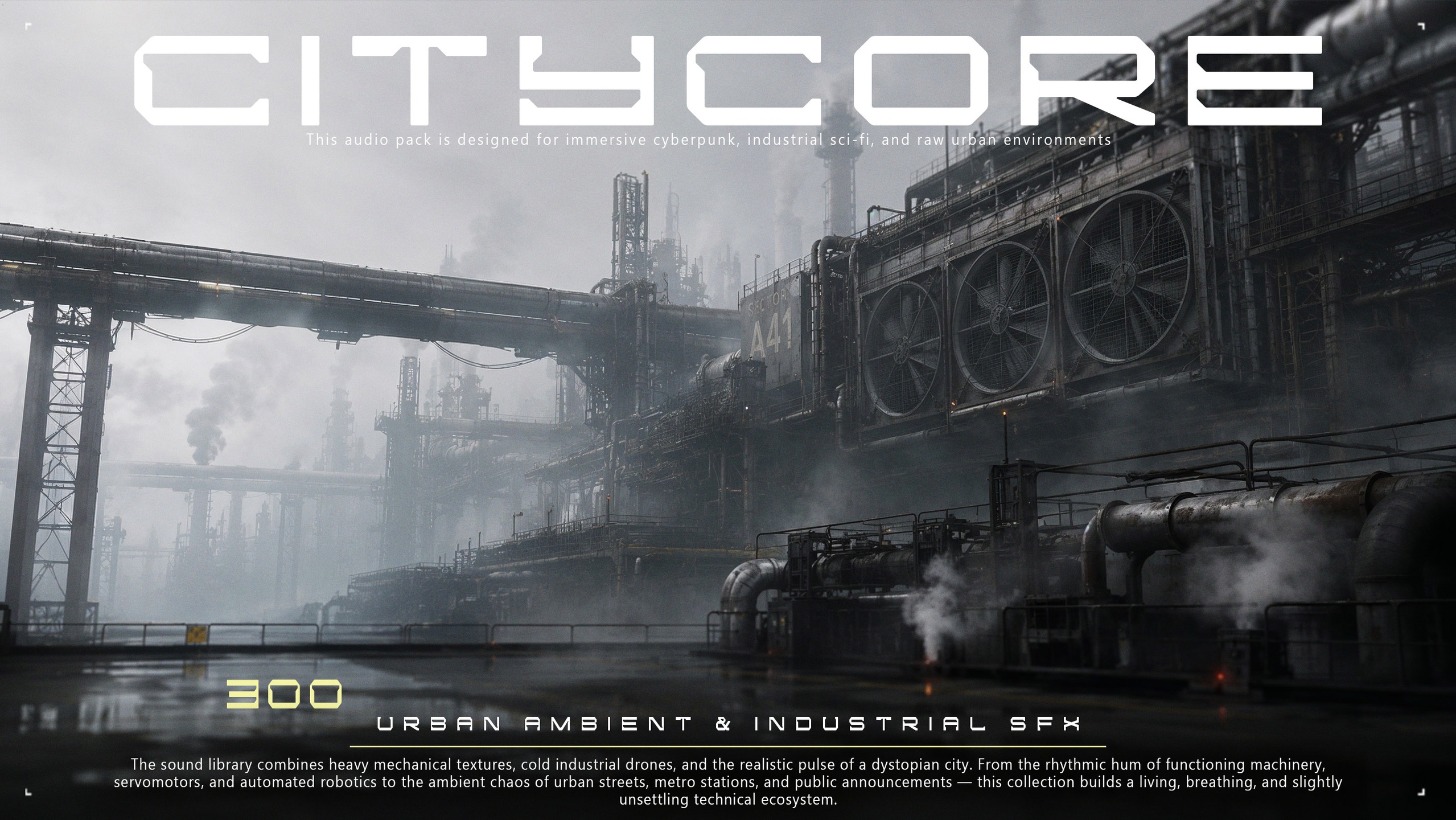 Media 1 for listing CITYCORE – 300 Urban Ambient & Industrial SFX