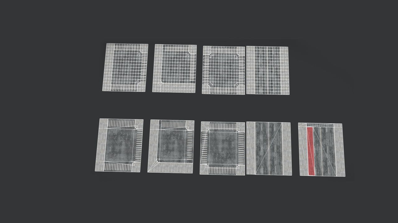 Media 1 for listing Road Pack low poly Mobile optimized
