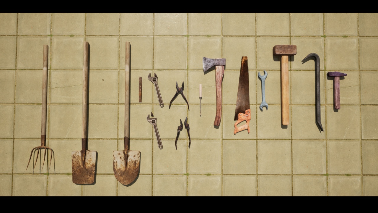 File multimediali per l'articolo Hand Tools, Toolshed, Garden & Garage Props: 1