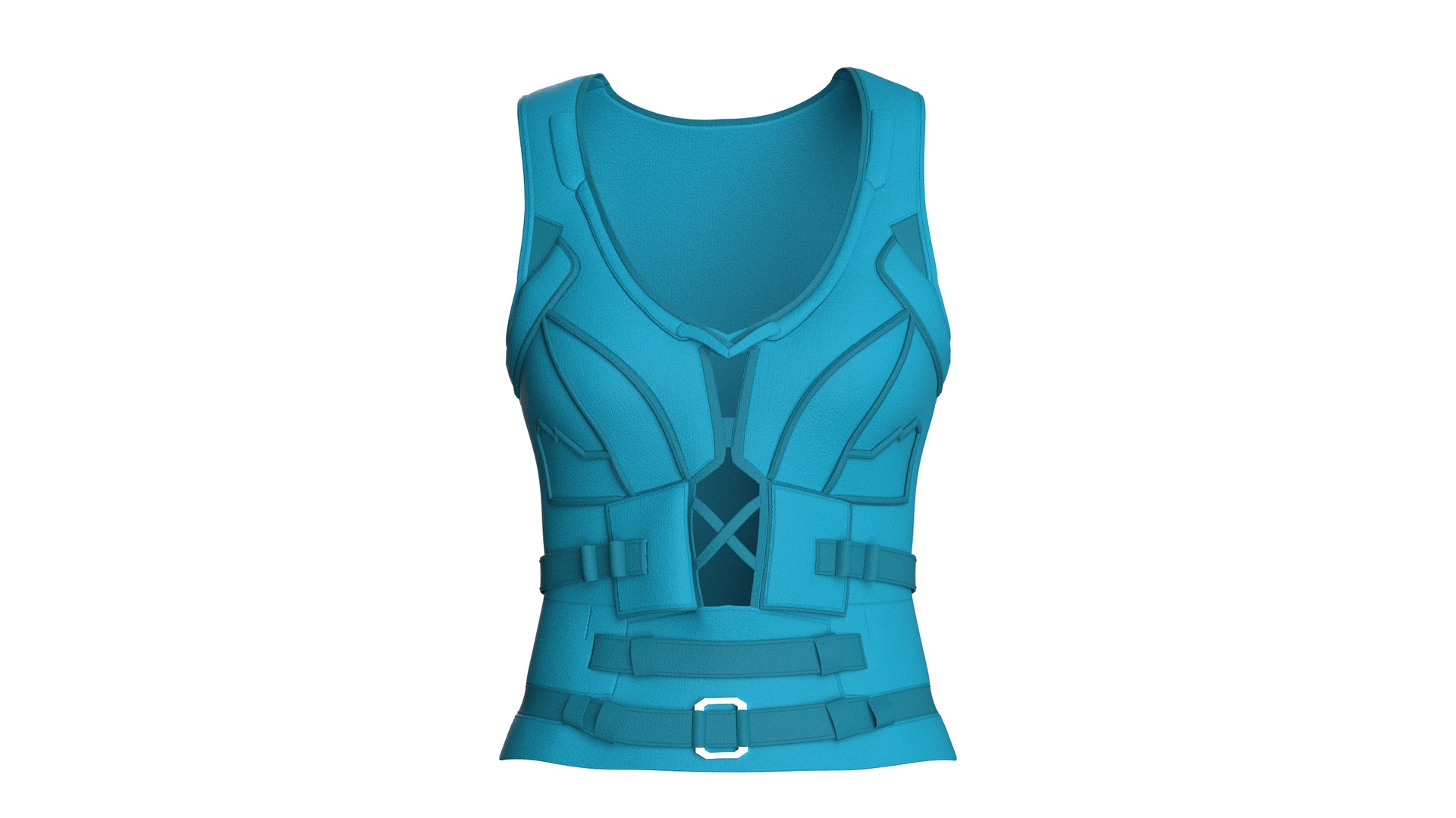 Media 1 for listing Girls Criss - Cross Front Cutout Vest | High Poly