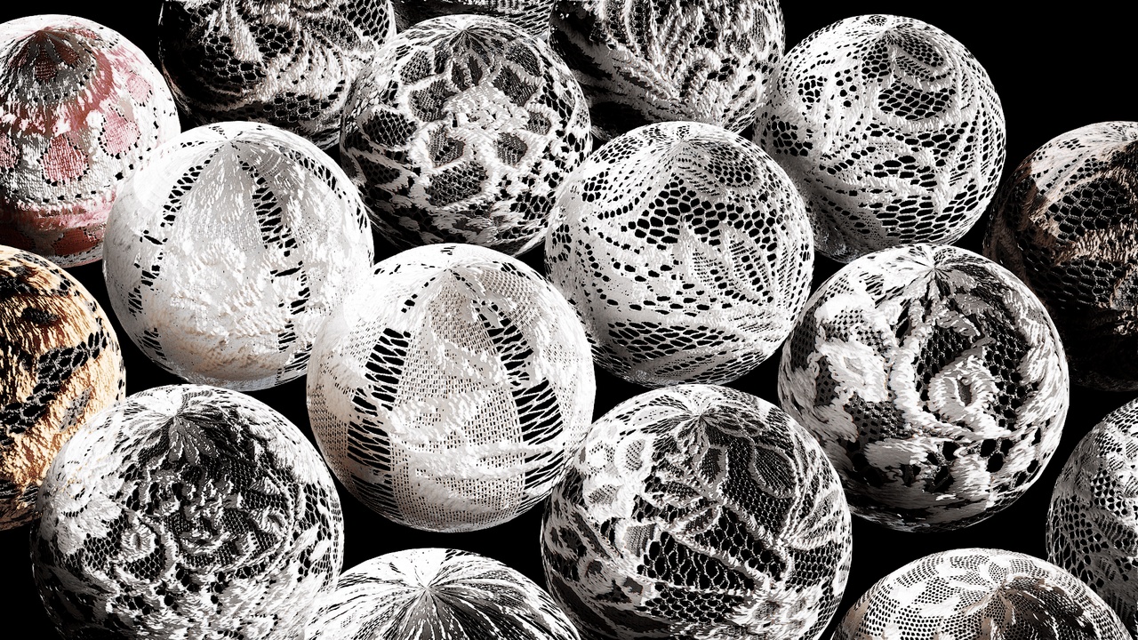 Media 1 for listing Photoscanned from real Japanese Lace — drop-in 4K PBR materials Vol6