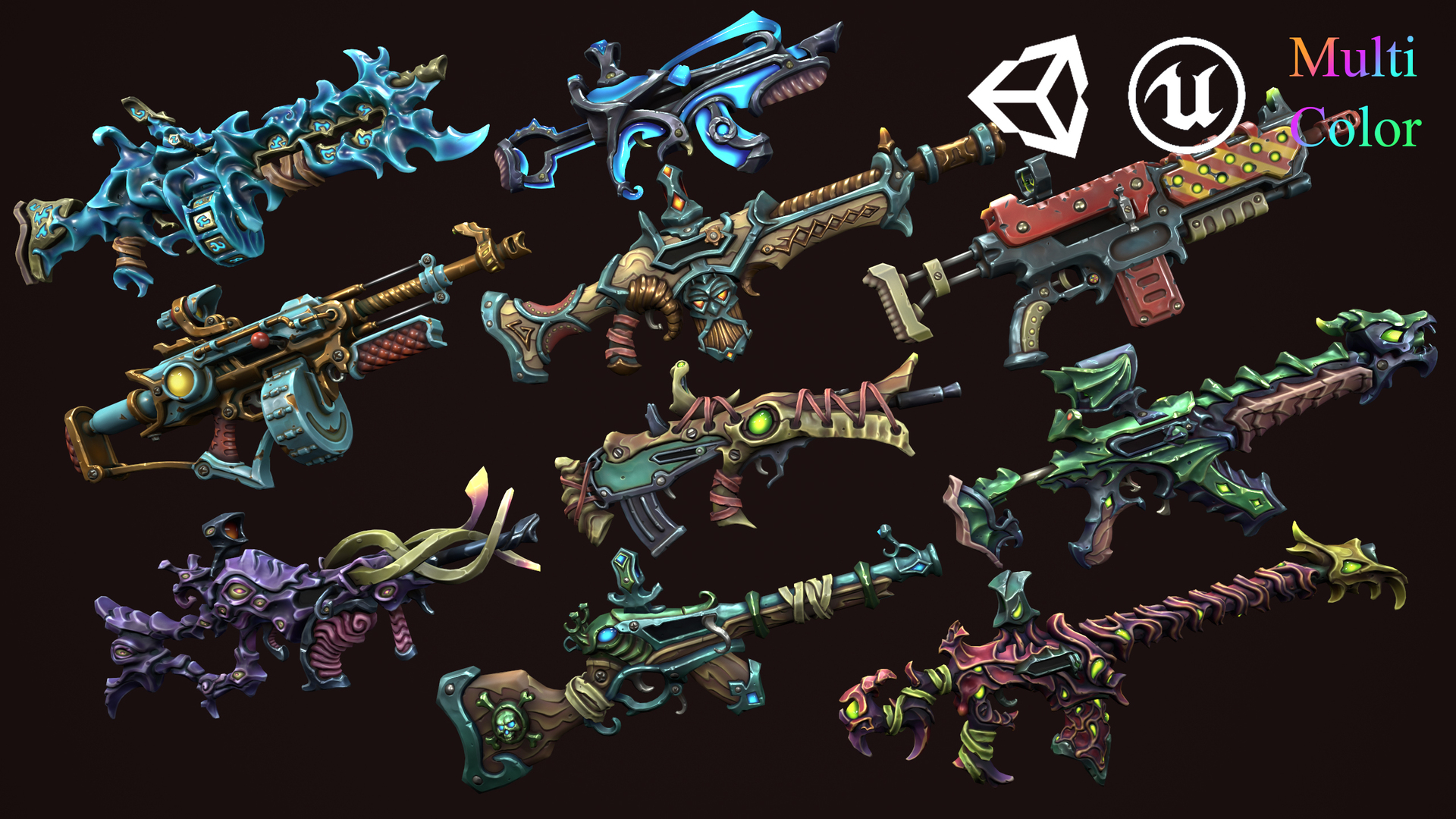 Fantasy rifles 2 | Fab