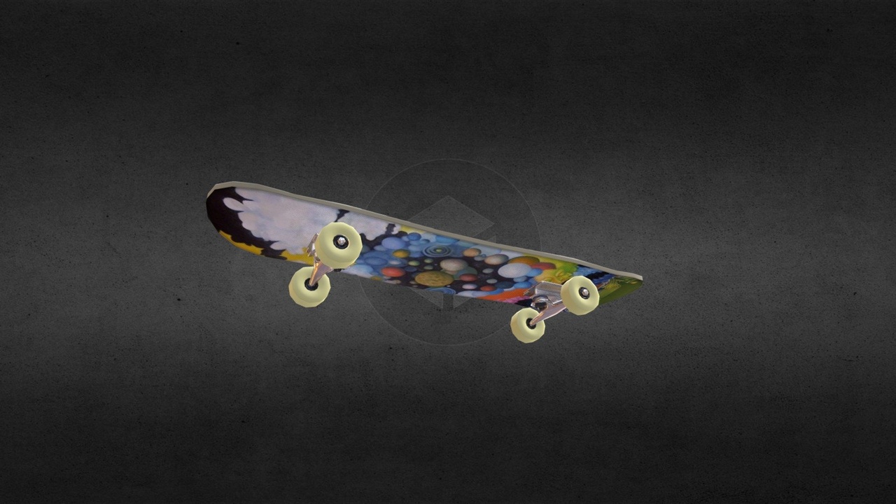 Media 1 for listing Lowpoly skateboard