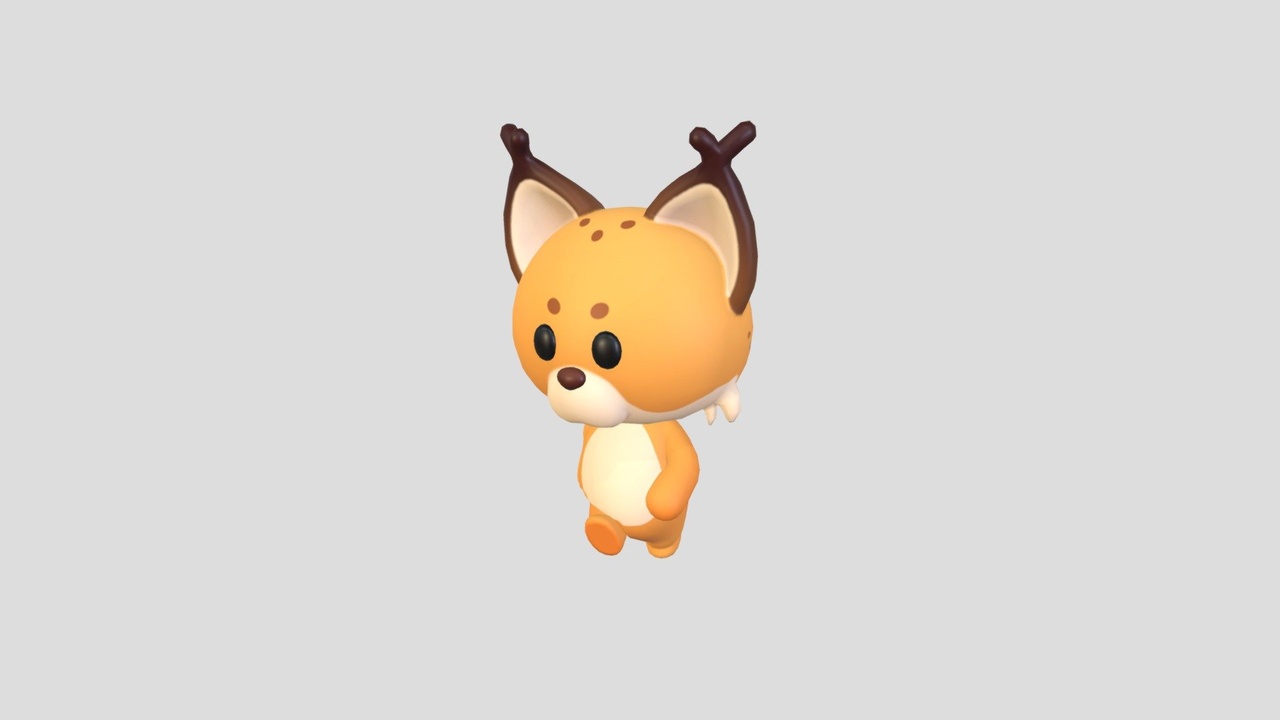Media 1 for listing Character332 Rigged Lynx