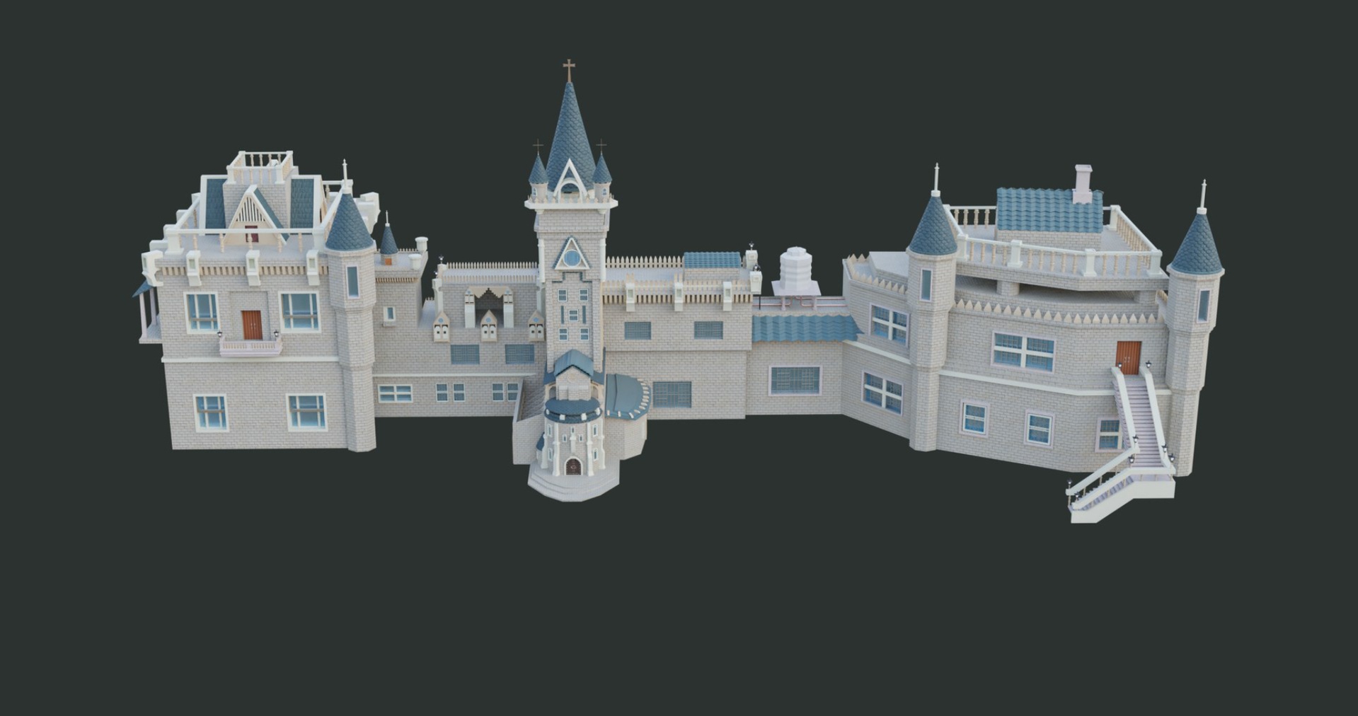 Media 1 for listing Castle With PBR Unity Unreal UE Textures Included