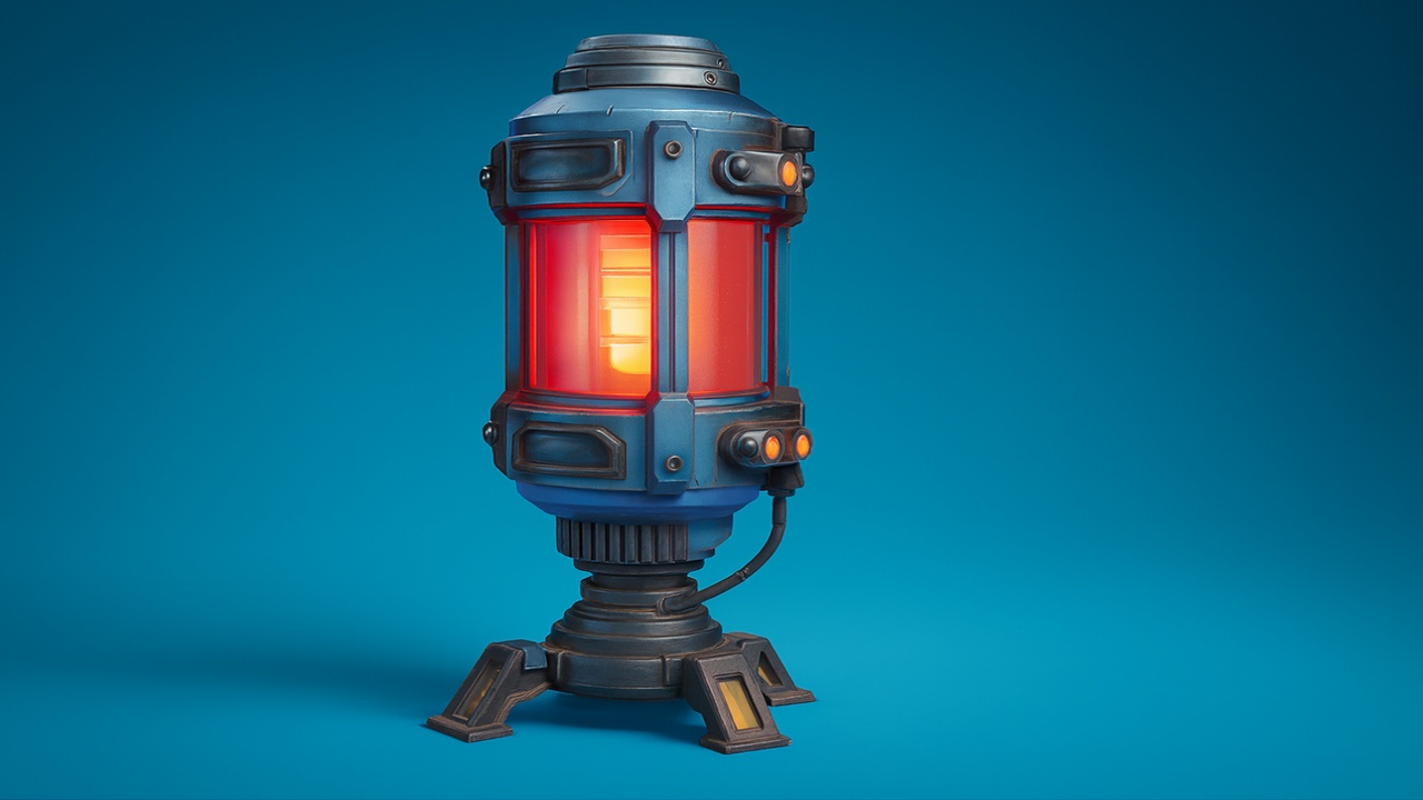 Media 1 for listing Stylized Sci-Fi Lamps Set