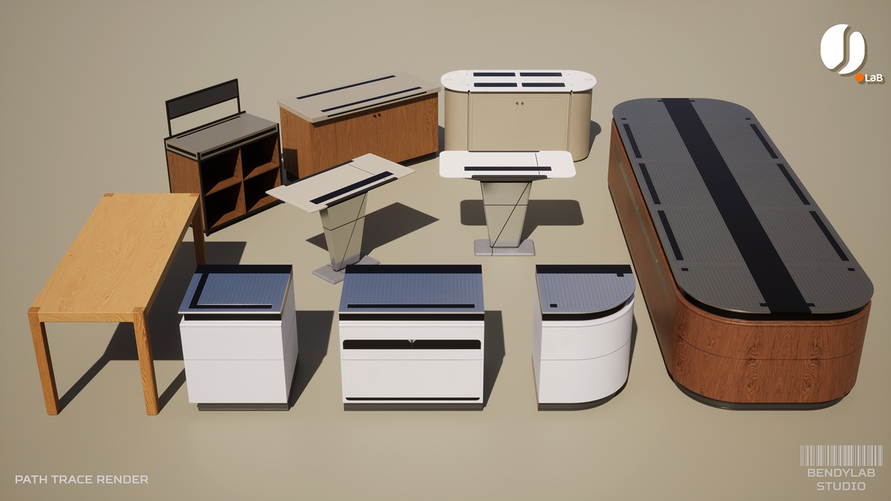 Media 1 for listing Display Table and Cabinets v1