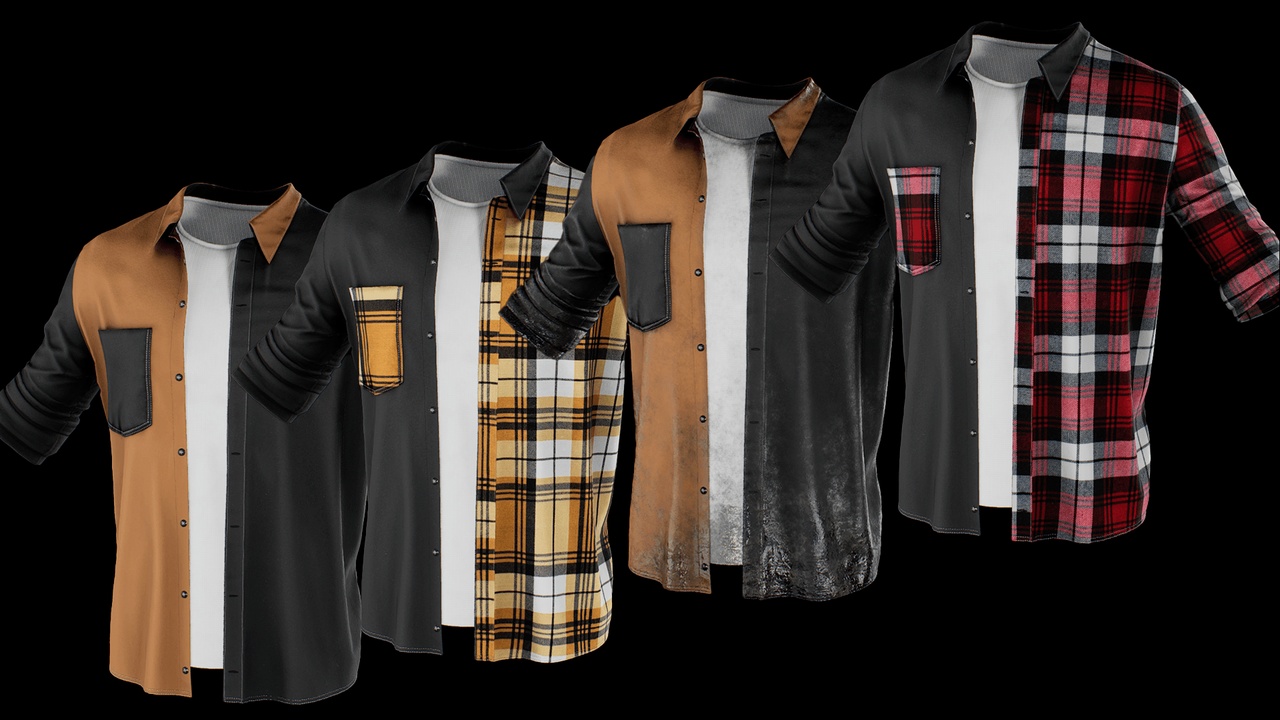 Media 1 for listing Shirt open with rolled sleeves