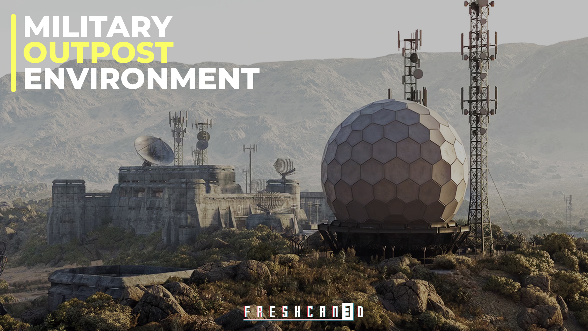 Outpost98 Military Outpost & Bunker Environment ( Military Base, Bunker, Military ...