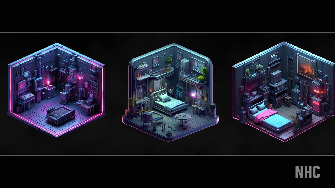 Media 1 for listing NHC - Fantastic Isometric Rooms