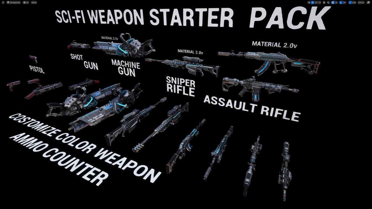 Media 1 for listing SCI-FI WEAPON STARTER PACK - VOL 1