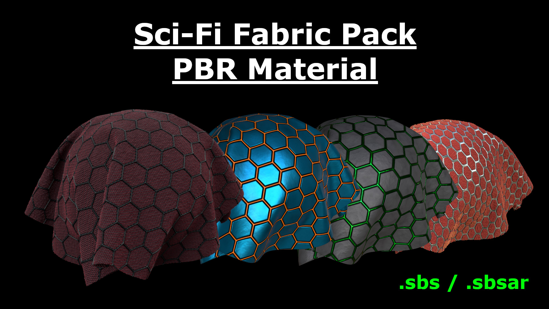 Sci-Fi Fabric Pack – PBR Materials (4K) | Fab