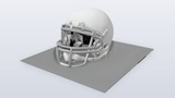 Professional Game Animation Rigs White American Football Helmet | Fab