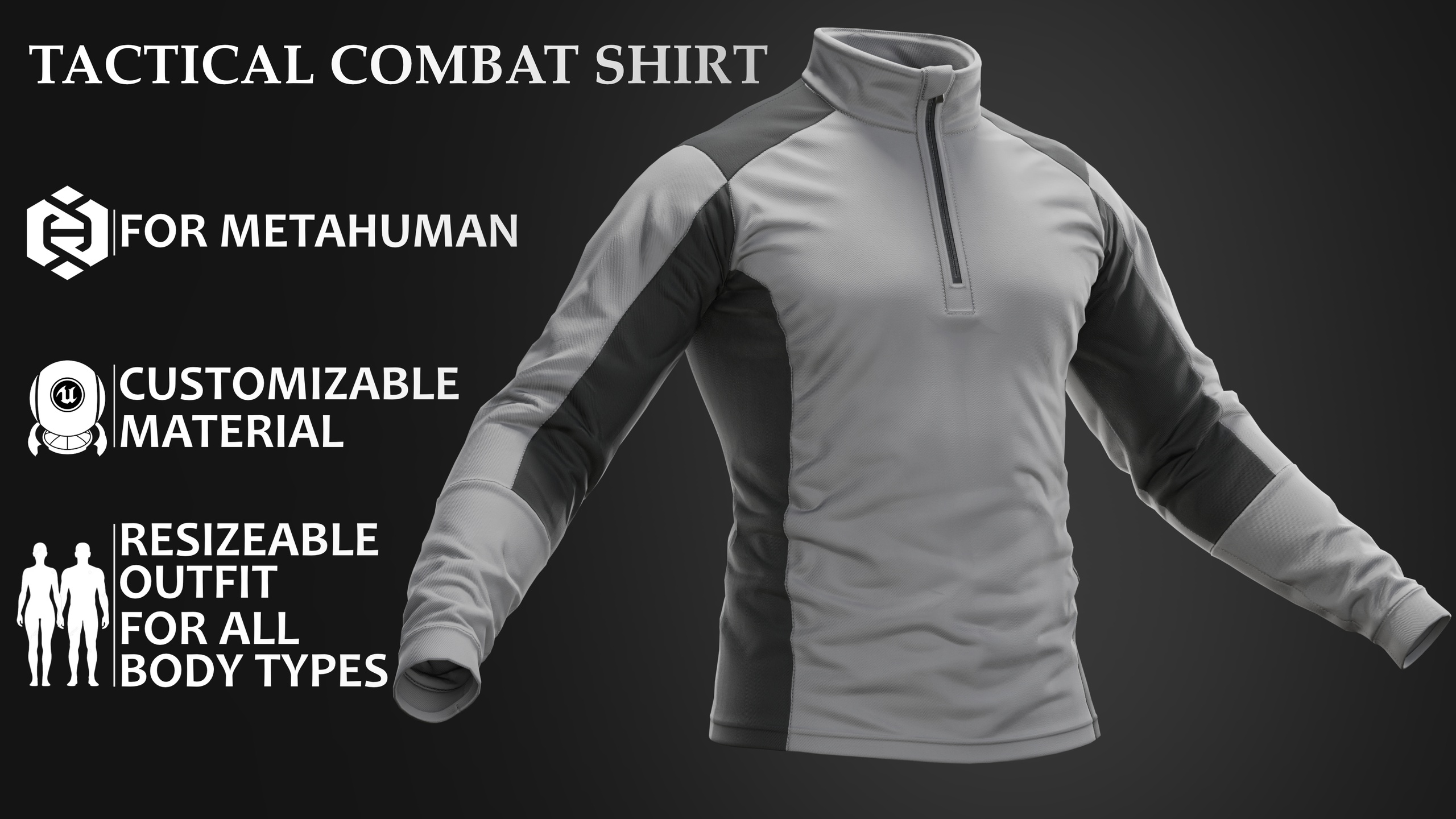 Media 1 for listing Metahuman Tactical Combat Shirt