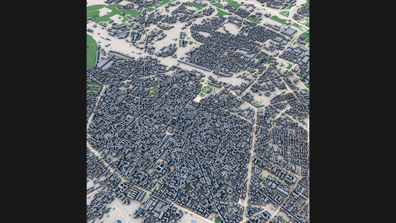 Media 1 for listing Bologna City Italy | Detailed Urban Landscape 3D Model