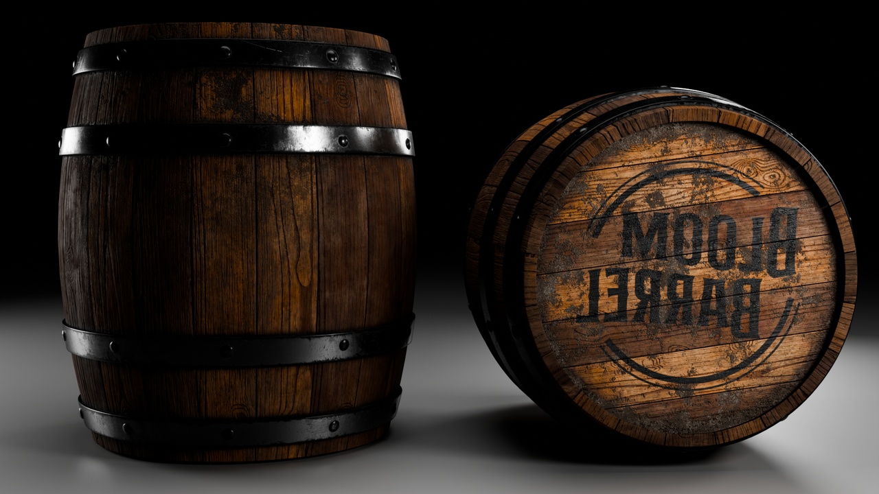 Media 1 for listing Game Ready Wooden Storage Barrel PBR 3D Model