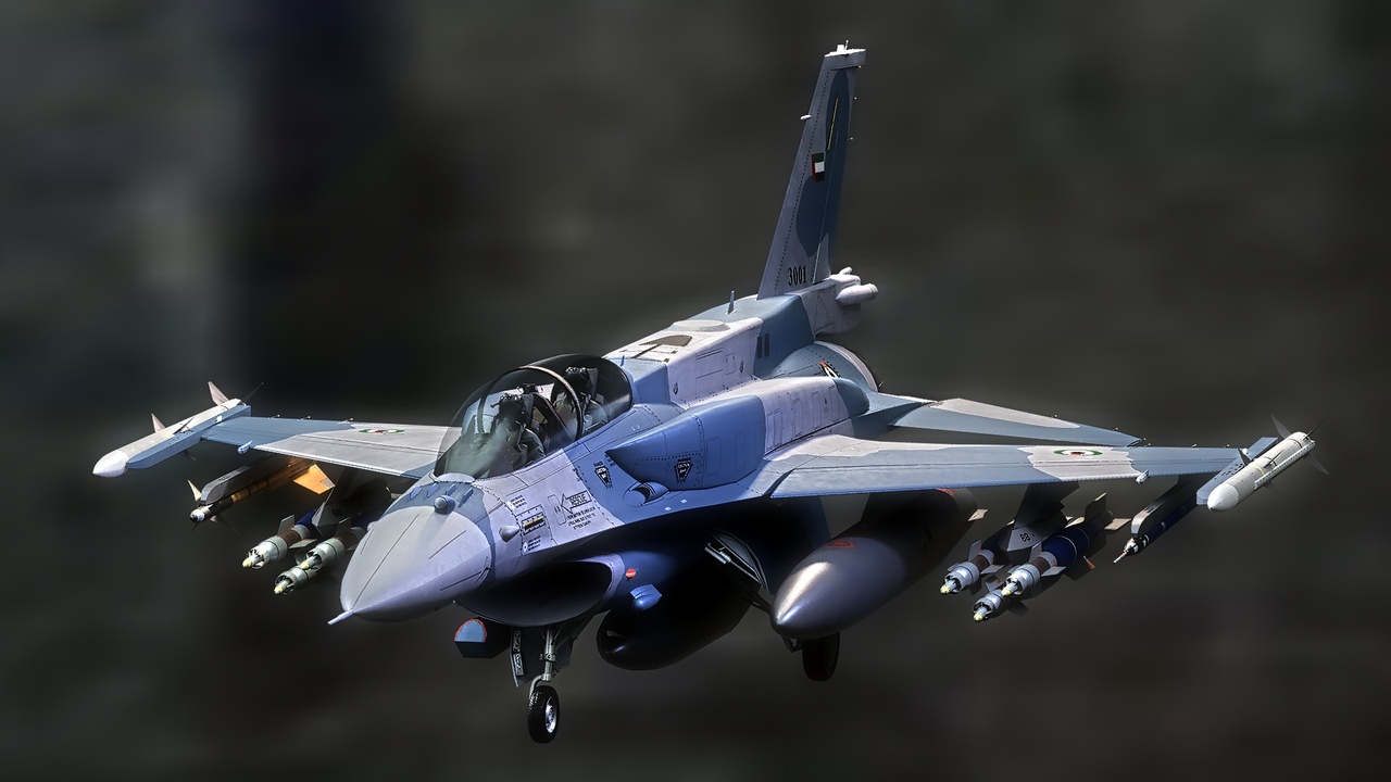 Media 1 for listing F-16D Block 60 with Cockpit-Fully Rigged-Changabel Decal/Textures