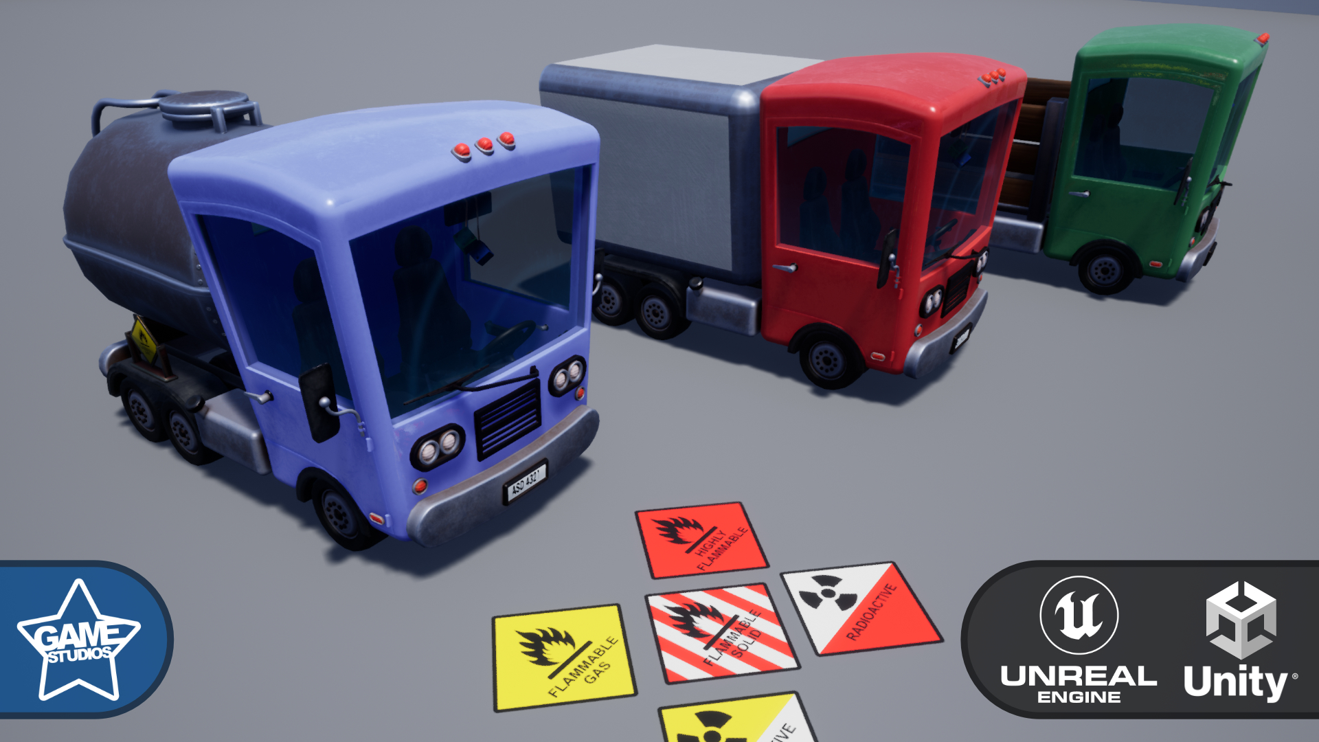Stylized Truck Pack (Drivable Truck)