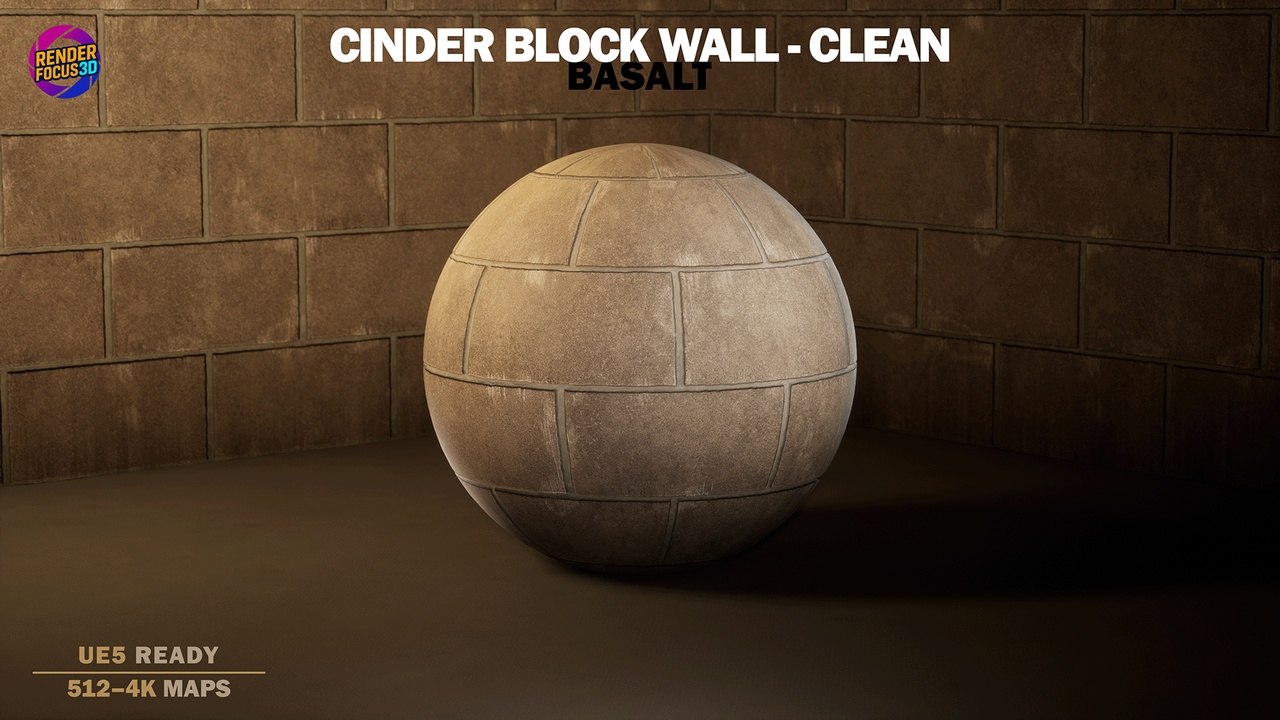 Media 1 for listing Cinder Block Wall – Clean Basalt