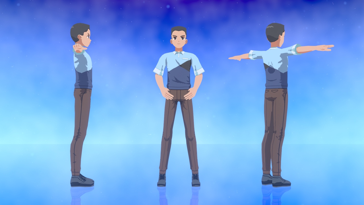 Media 1 for listing Cartoon Anime character Lowpoly - Chris