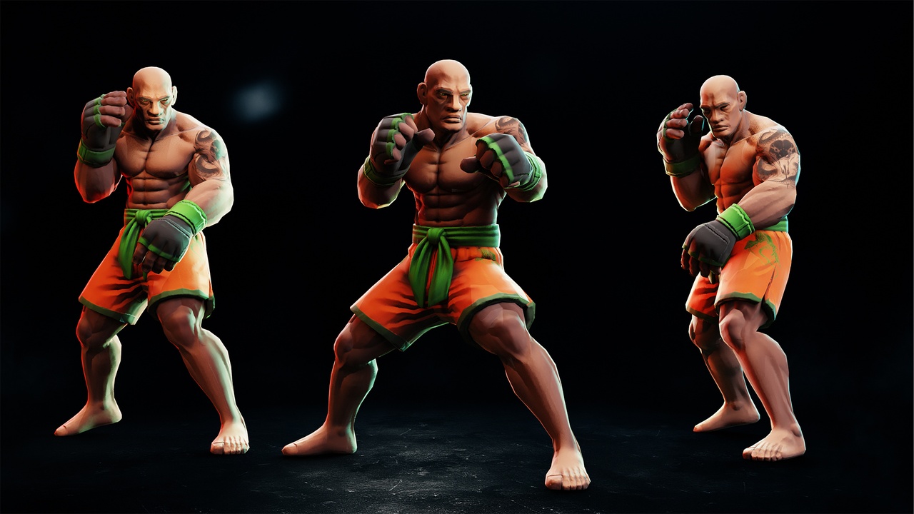 Media 1 for listing Stylized Fighter Character - SNAKE