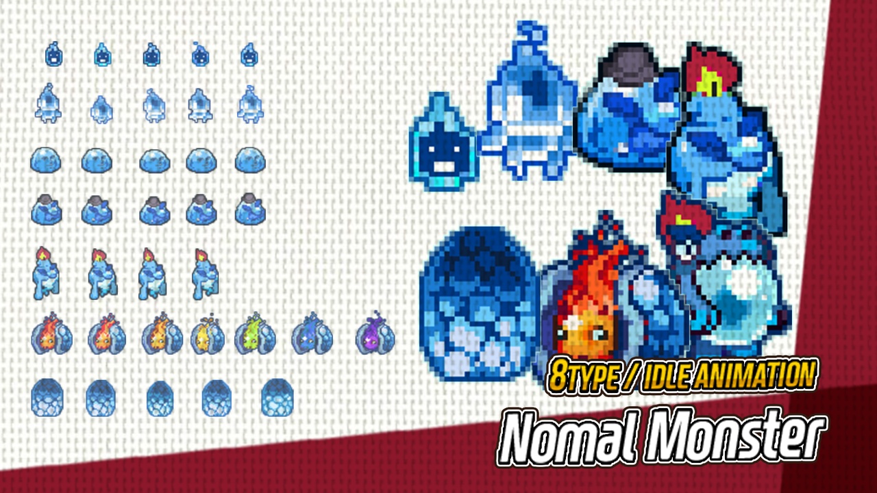 Media 1 for listing Pixel Monsters and Knights