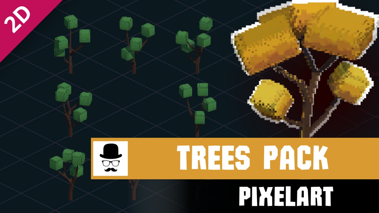 Media 1 for listing 2D Trees Pack - PixelArt