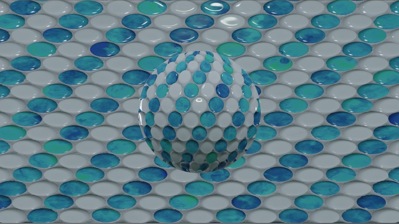 Media 1 for listing Round Mosaic Tiles Collection