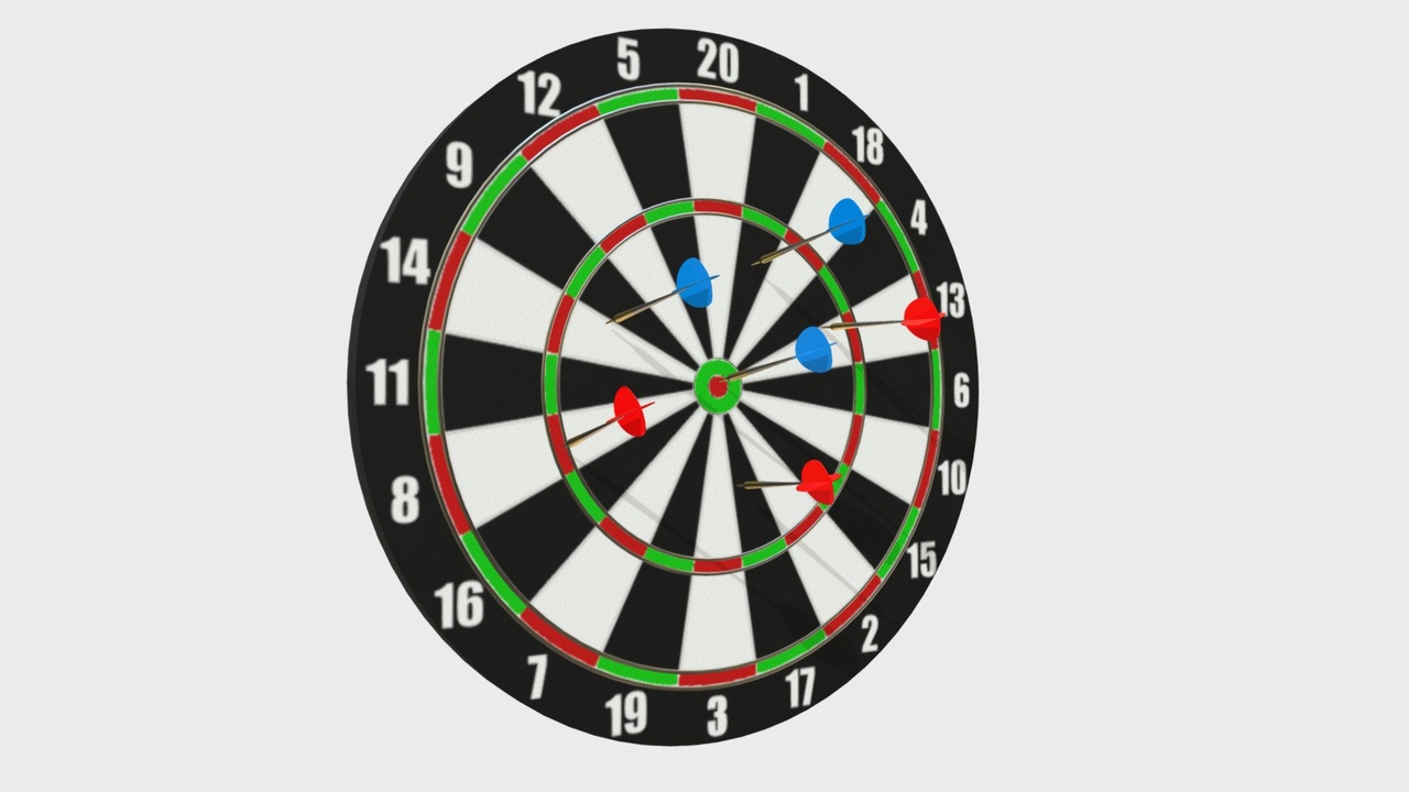 Media 1 for listing Darts with target 2