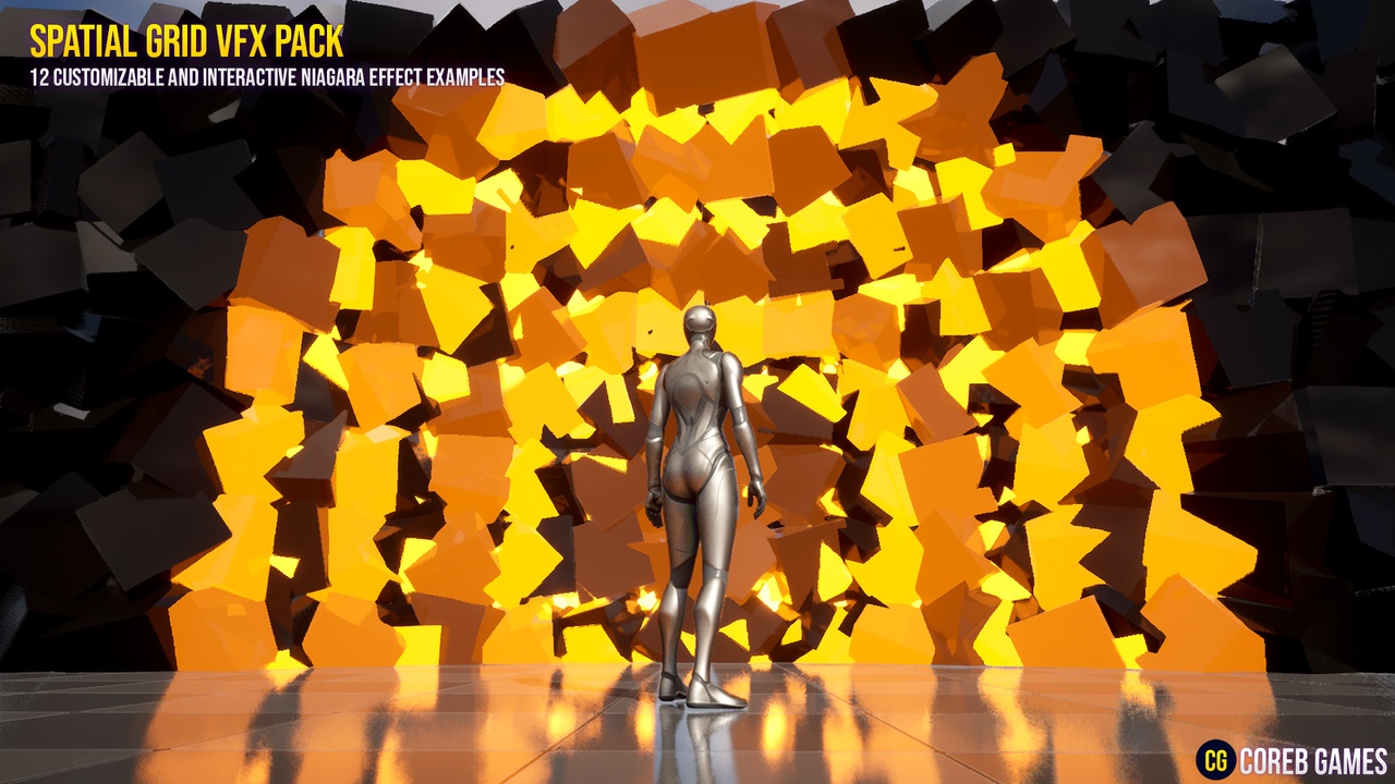 Interactive Spatial Grid VFX | Fab