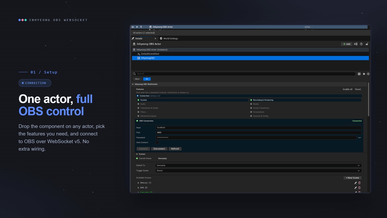 Media 1 for listing Inhyeong OBS WebSocket