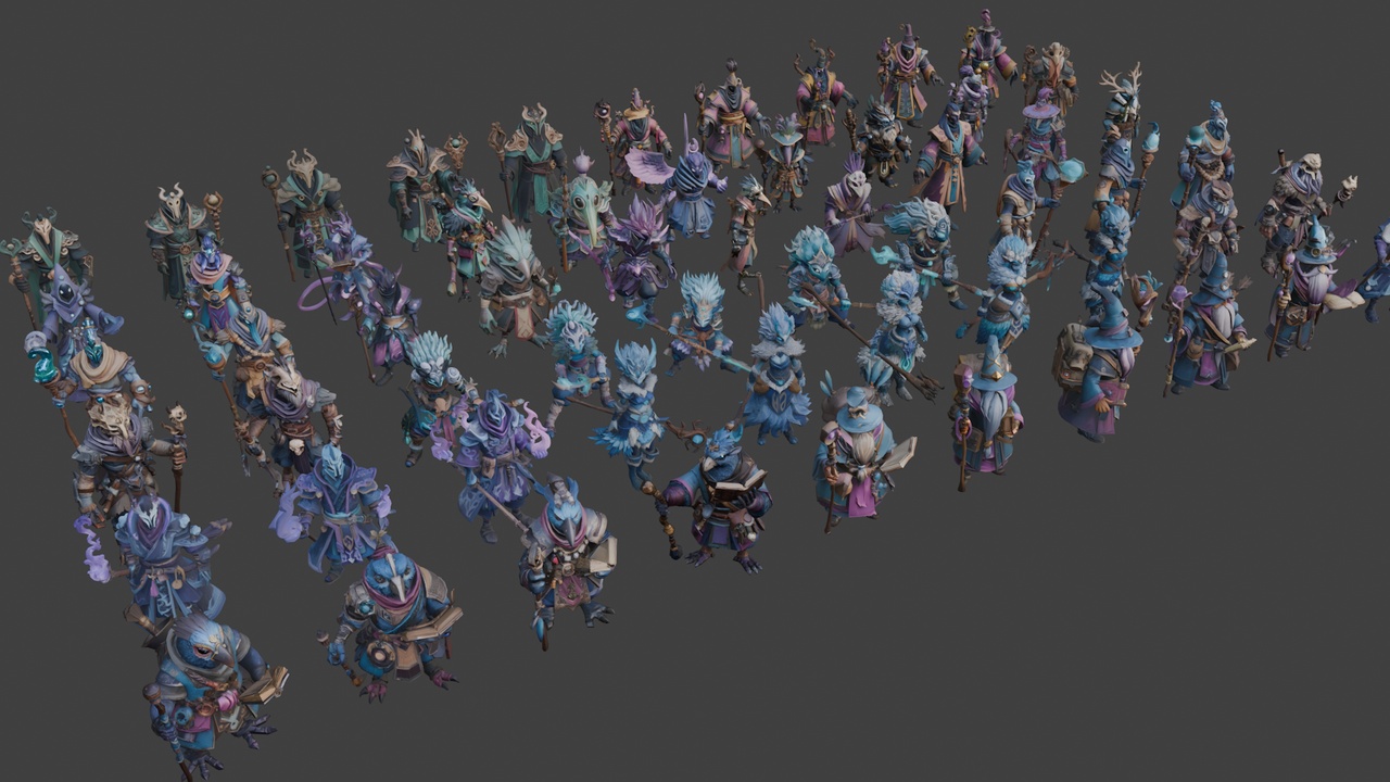 Stylized Wizards Bundle (60 Characters) 🧙♂️ ilanı için 1. medya