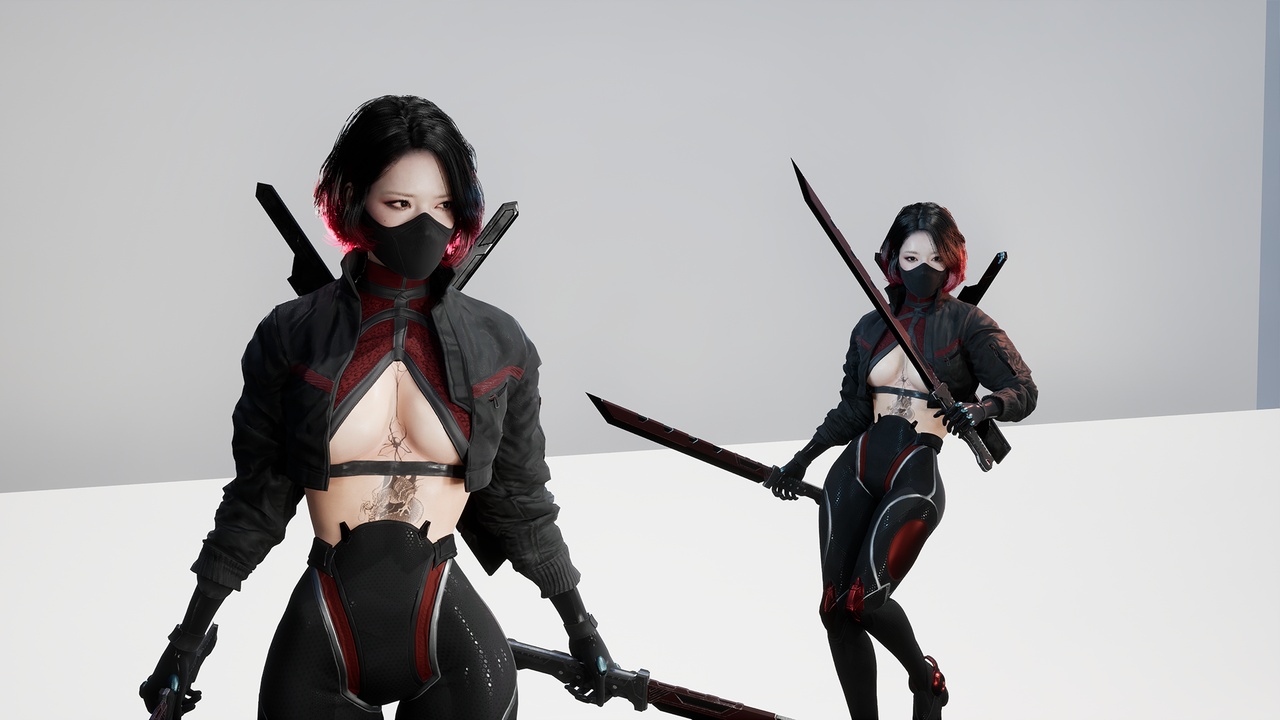 Media 1 for listing Sci-fi Assassin Girl (Modular)