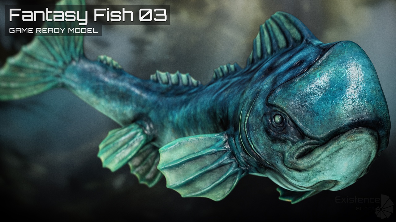 Media 1 for listing Fantasy Fish 03 - Aqua Life - Underwater Creature - Monster Sea Enemy - #30