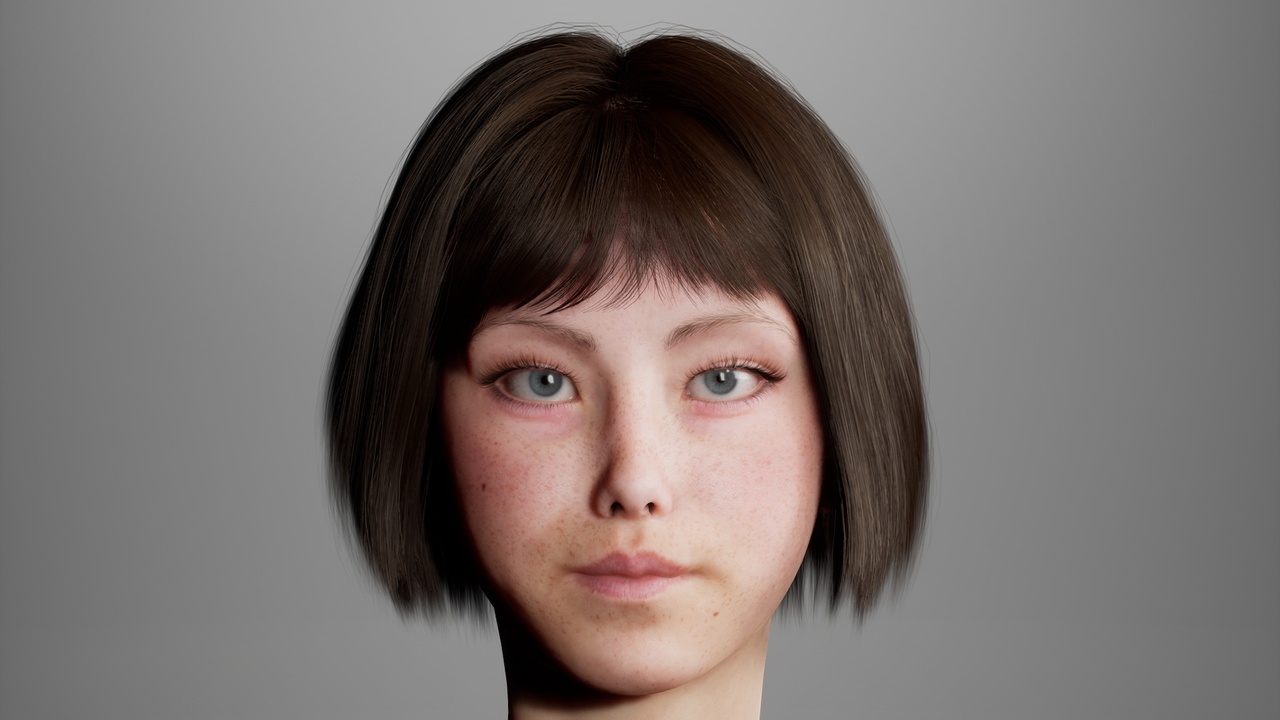 Media 1 for listing MetaHair 212- Groom hair for Metahumans - With lowpoly version in additional