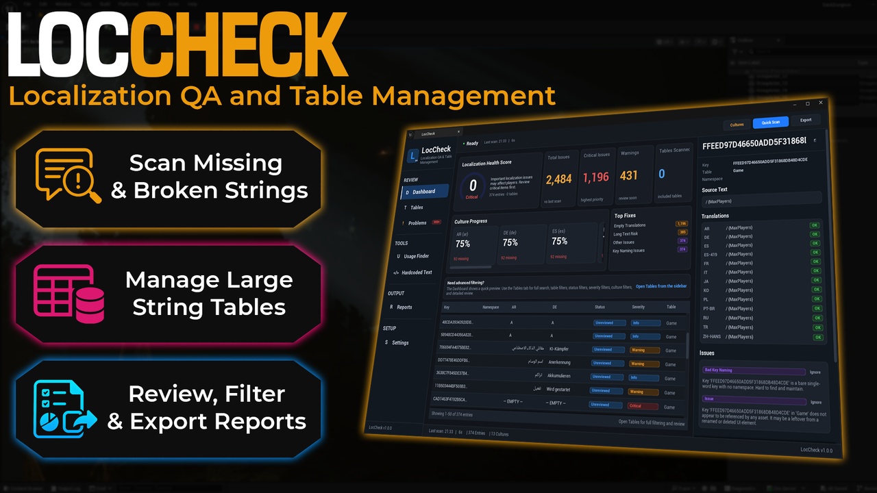 Media 1 for listing LocCheck - Localization QA and Table Management